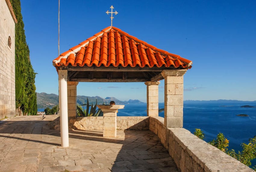 St. Mary's church viewpoint above Orebić